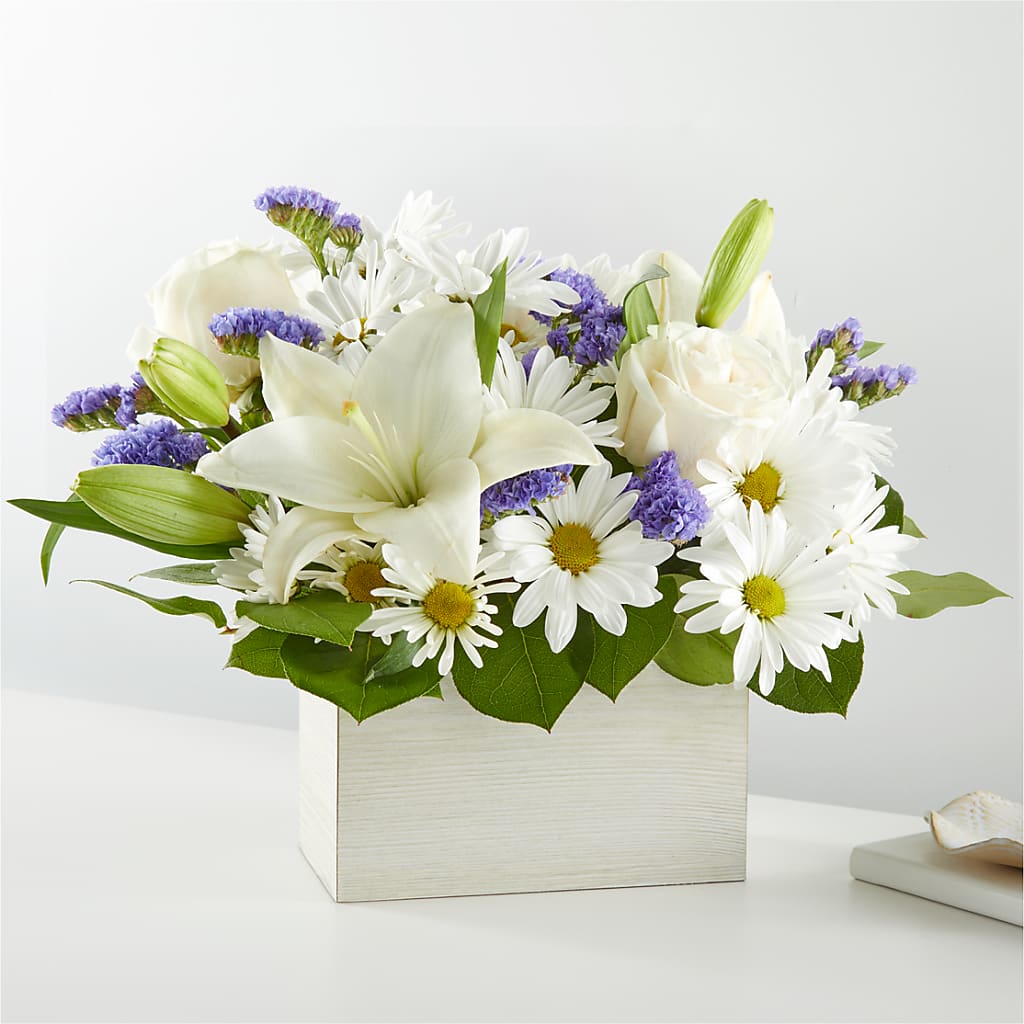 Beyond Blue Box Bouquet – SWAN FLORAL & GIFT SHOP INC, Erlanger KY