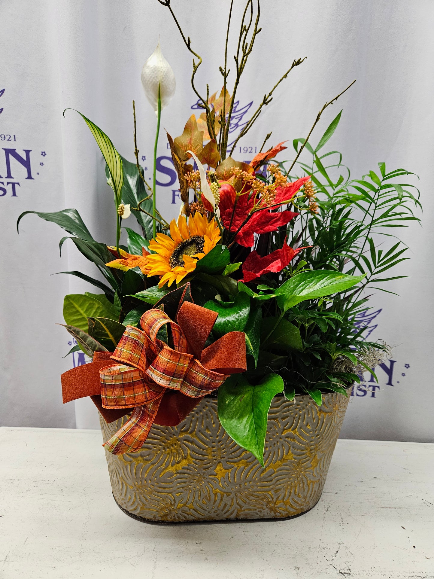 Golden Autumn Dishgarden