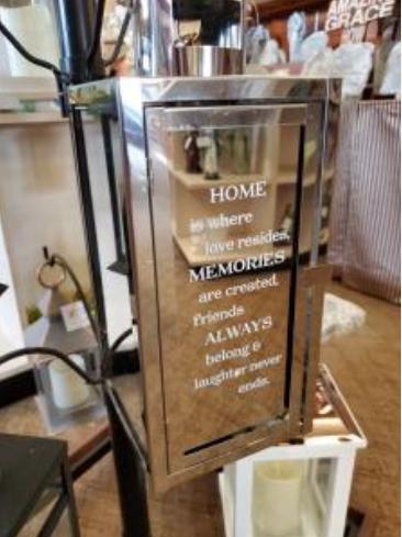 Mirrored Lantern Love – SWAN FLORAL & GIFT SHOP INC, Erlanger KY