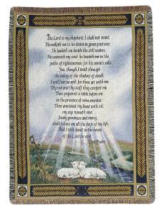 23rd Psalm Tapestry Afghan – SWAN FLORAL & GIFT SHOP INC, Erlanger KY