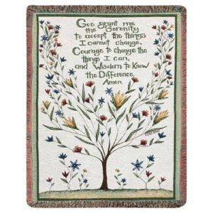 Serenity Prayer Tapestry Afghan – SWAN FLORAL & GIFT SHOP INC, Erlanger KY