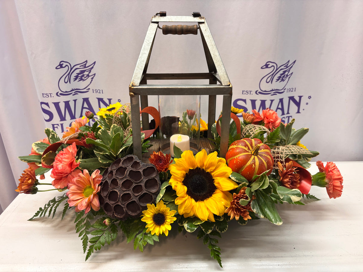 Rustic Glow Centerpiece – SWAN FLORAL & GIFT SHOP INC, Erlanger KY