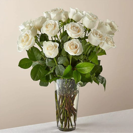 Long Stem White Rose Bouquet – SWAN FLORAL & GIFT SHOP INC, Erlanger KY