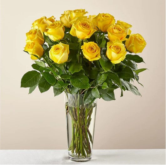 Long Stem Yellow Rose Bouquet – SWAN FLORAL & GIFT SHOP INC, Erlanger KY