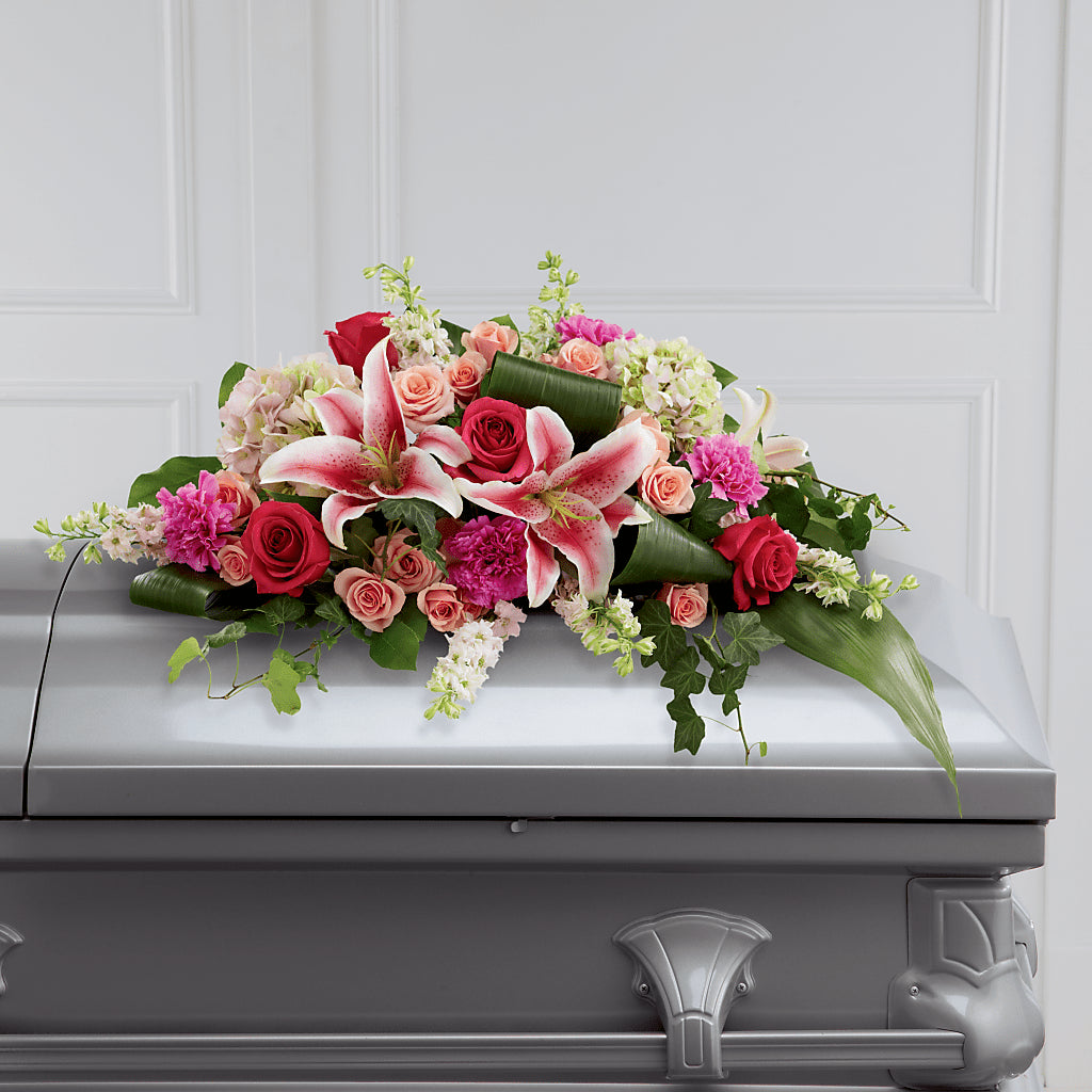Splendid Grace Casket Spray – SWAN FLORAL & GIFT SHOP INC, Erlanger KY