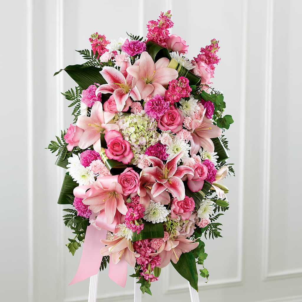 Comforting Standing Spray – SWAN FLORAL & GIFT SHOP INC, Erlanger KY