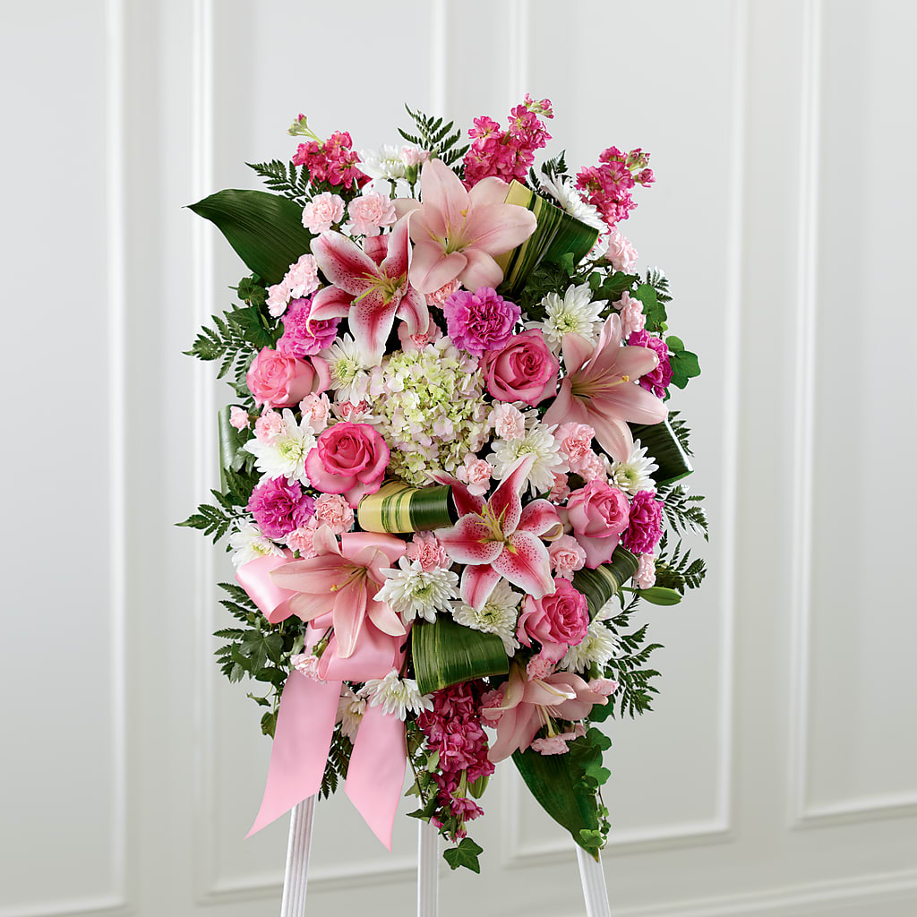 Comforting Standing Spray – SWAN FLORAL & GIFT SHOP INC, Erlanger KY