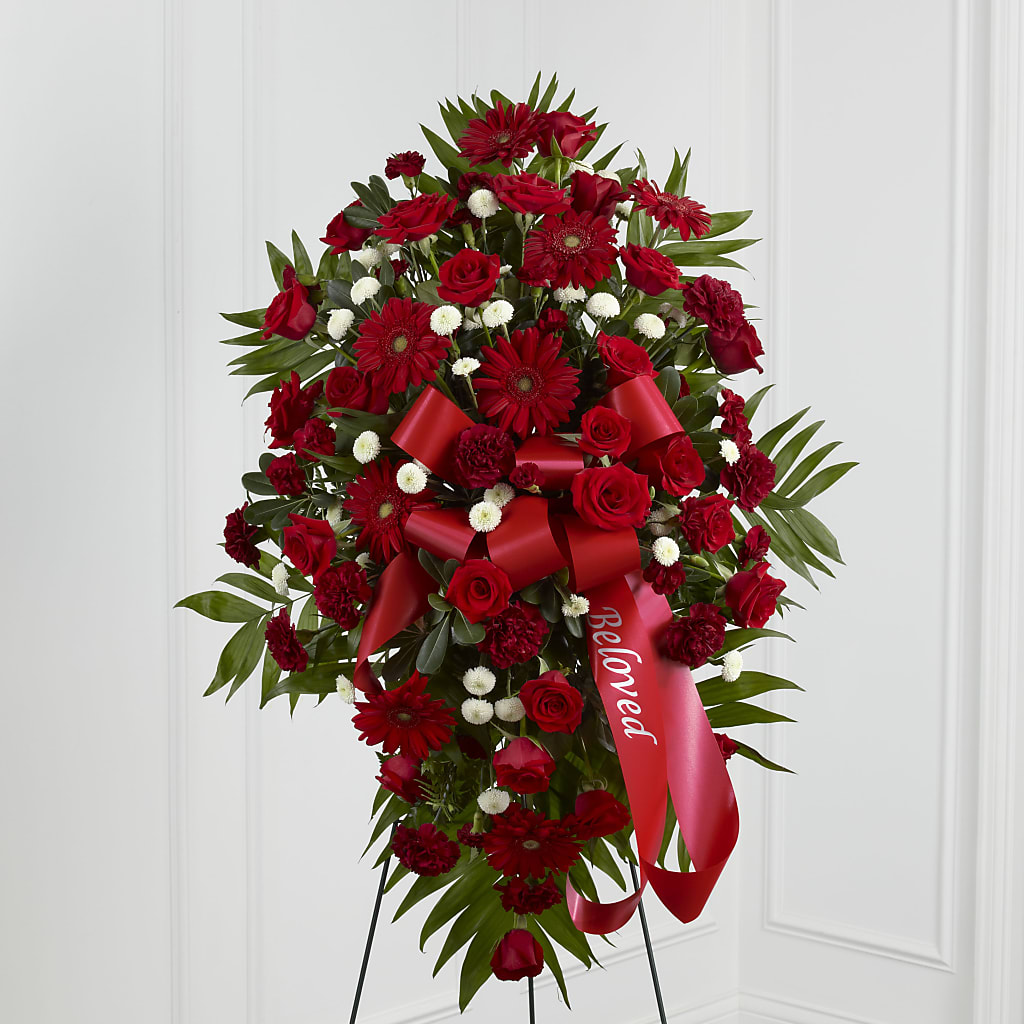 Treasured Memories Standing Spray – SWAN FLORAL & GIFT SHOP INC, Erlanger KY