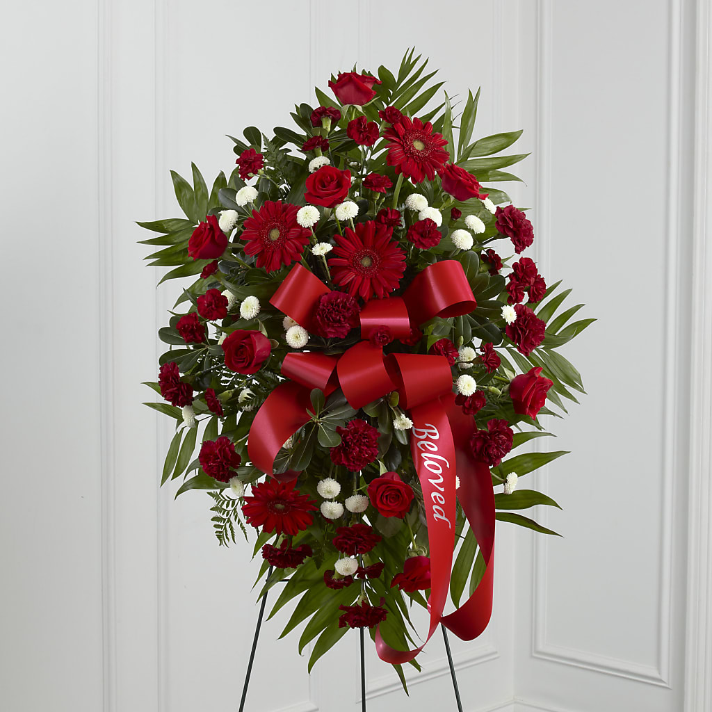 Treasured Memories Standing Spray – SWAN FLORAL & GIFT SHOP INC, Erlanger KY