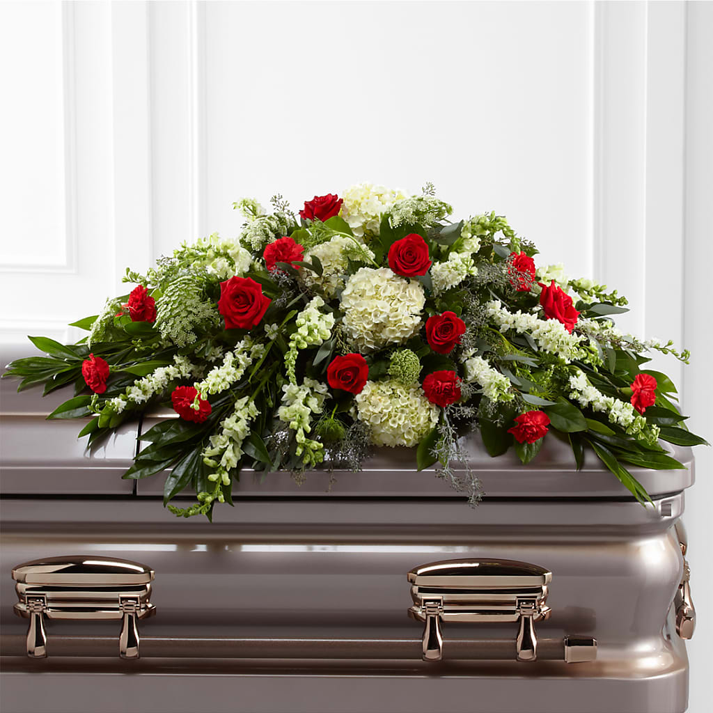 Sincerity Casket Spray – SWAN FLORAL & GIFT SHOP INC, Erlanger KY