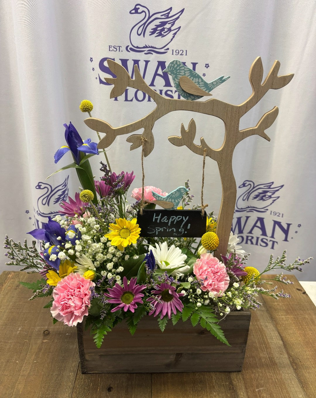 Spring Blue Bird Bouquet