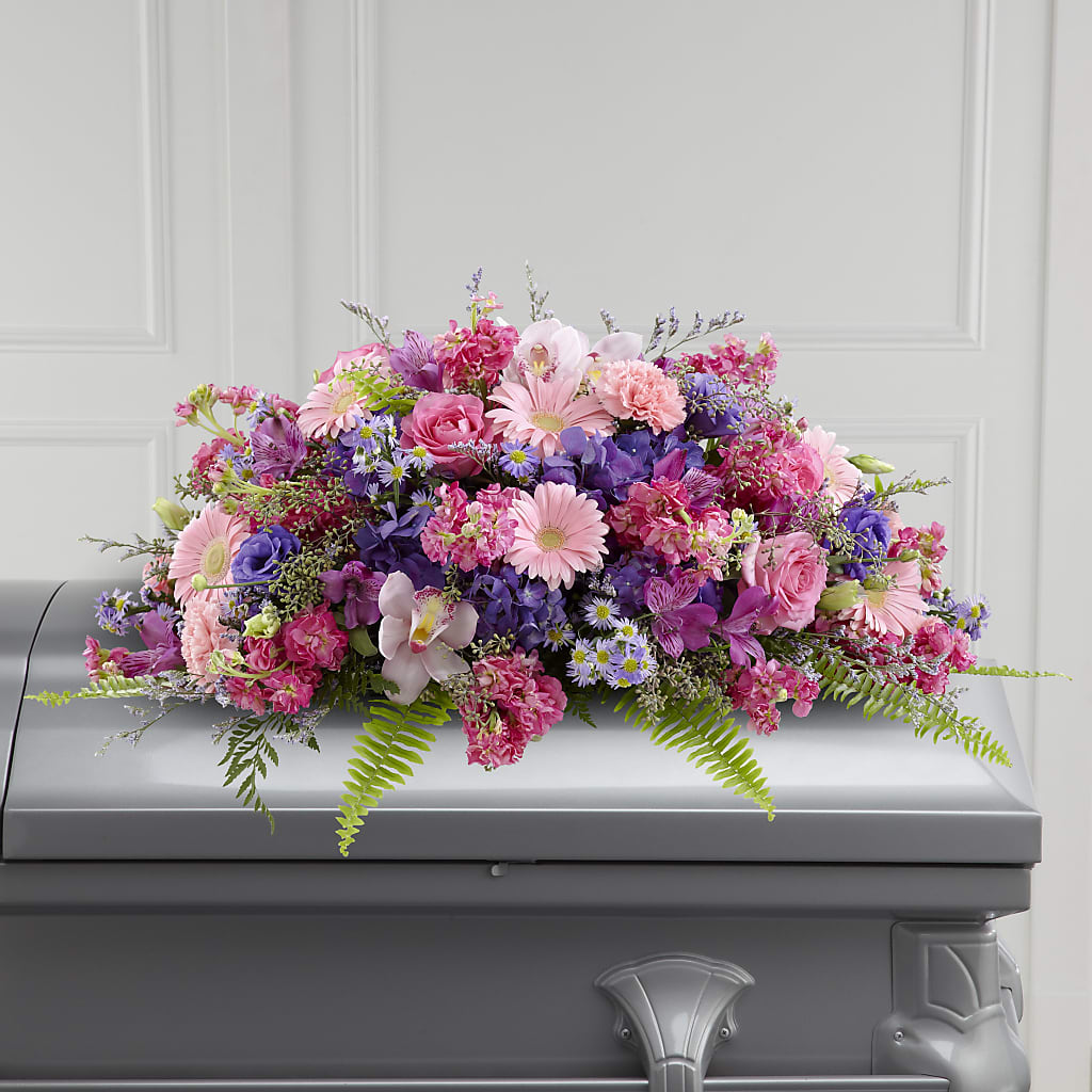Glorious Garden Casket Spray – SWAN FLORAL & GIFT SHOP INC, Erlanger KY