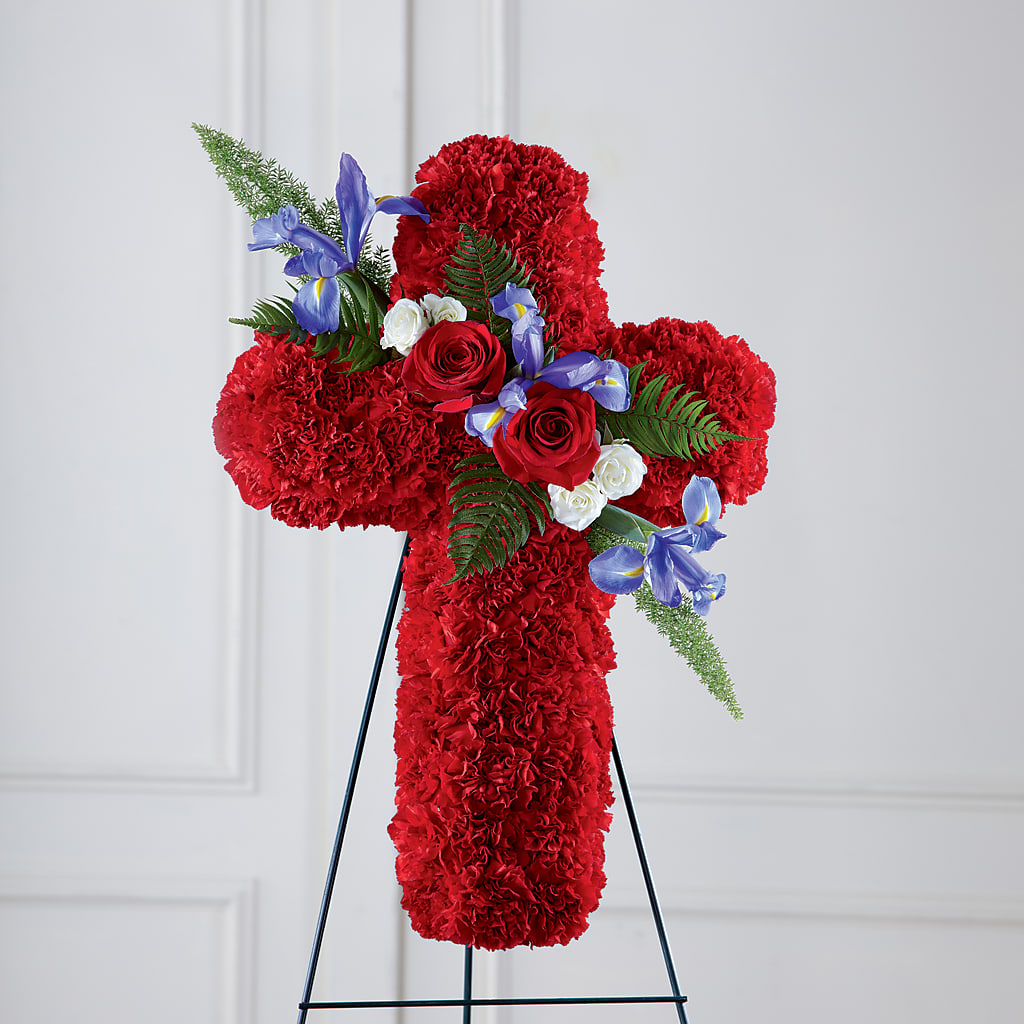 Faithful Hero Floral Cross – SWAN FLORAL & GIFT SHOP INC, Erlanger KY