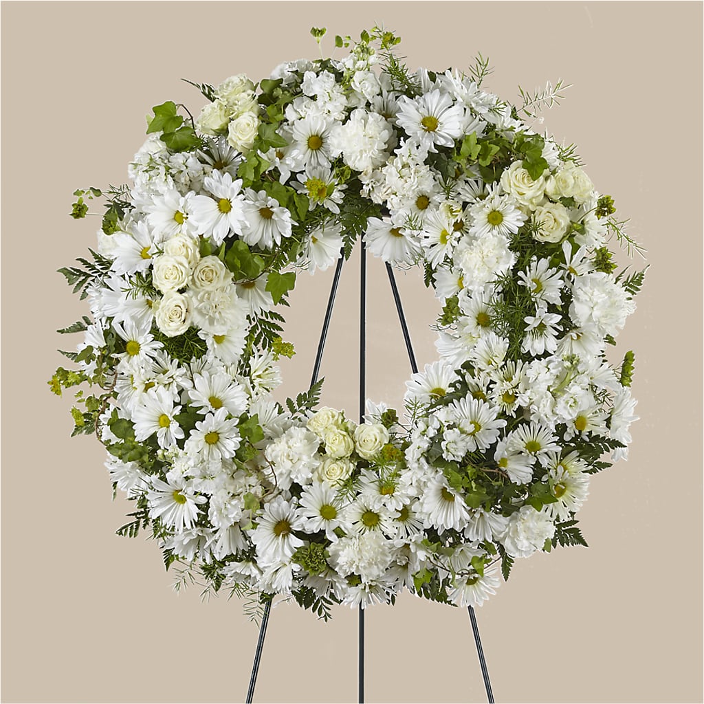 Faithful Wishes Wreath – SWAN FLORAL & GIFT SHOP INC, Erlanger KY