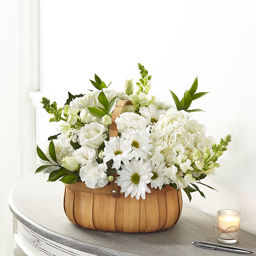 Pure Ivory Basket – SWAN FLORAL & GIFT SHOP INC, Erlanger KY