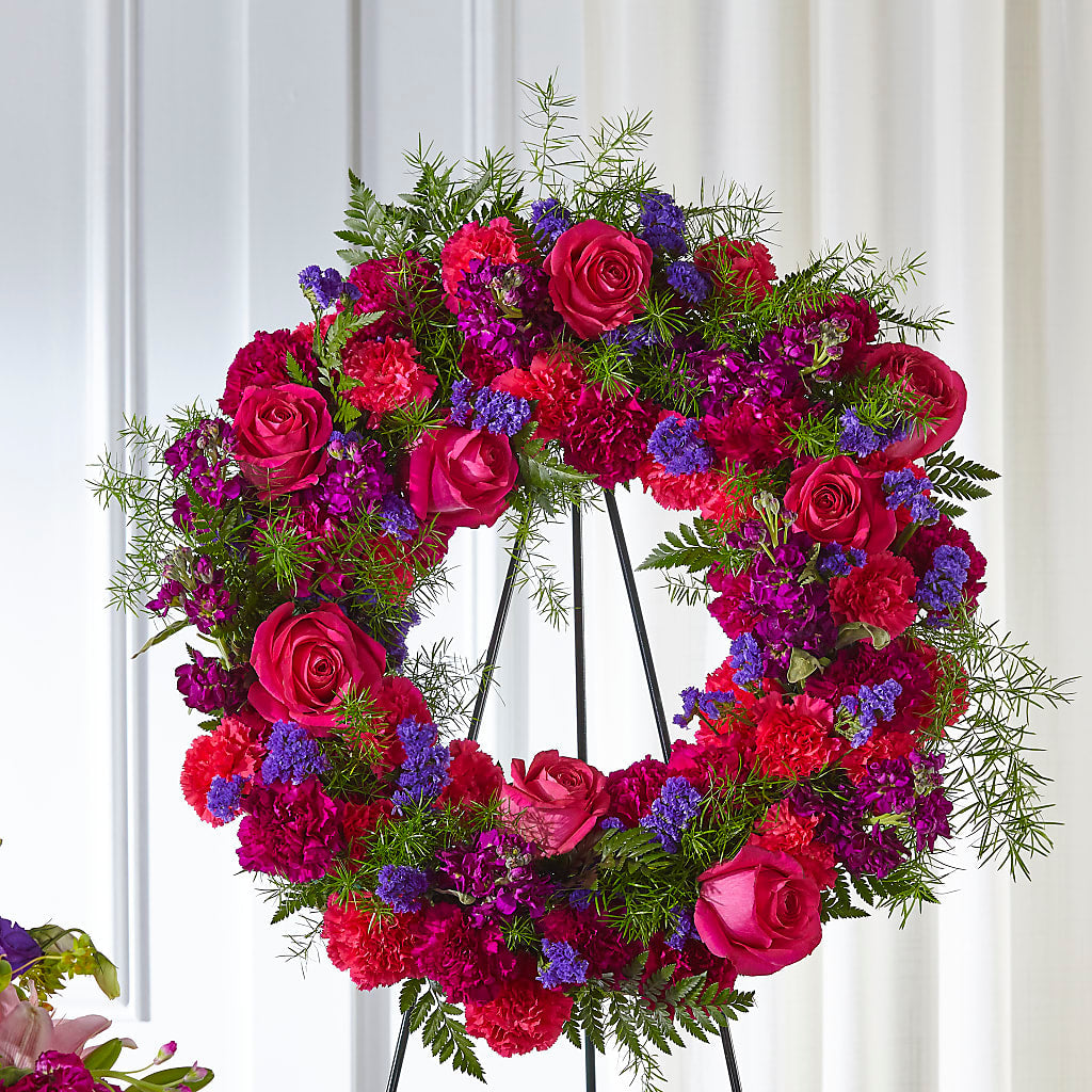 Calming Colors Wreath – SWAN FLORAL & GIFT SHOP INC, Erlanger KY