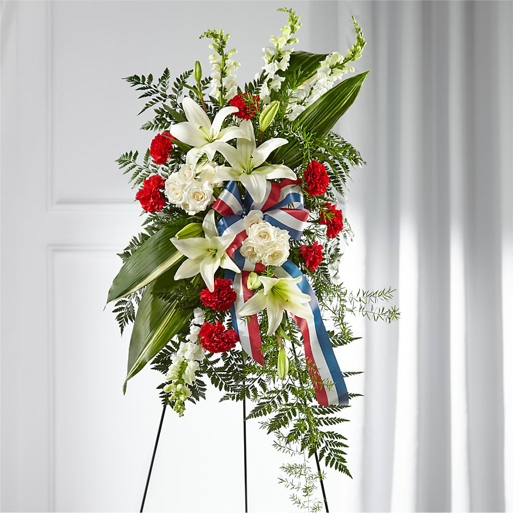 Stars of Life Standing Spray – SWAN FLORAL & GIFT SHOP INC, Erlanger KY
