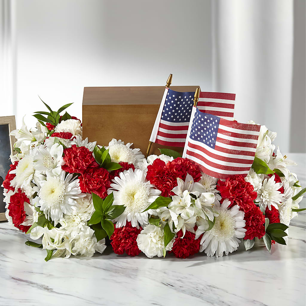Spirit of Patriotism Cremation Adornment – SWAN FLORAL & GIFT SHOP INC, Erlanger KY