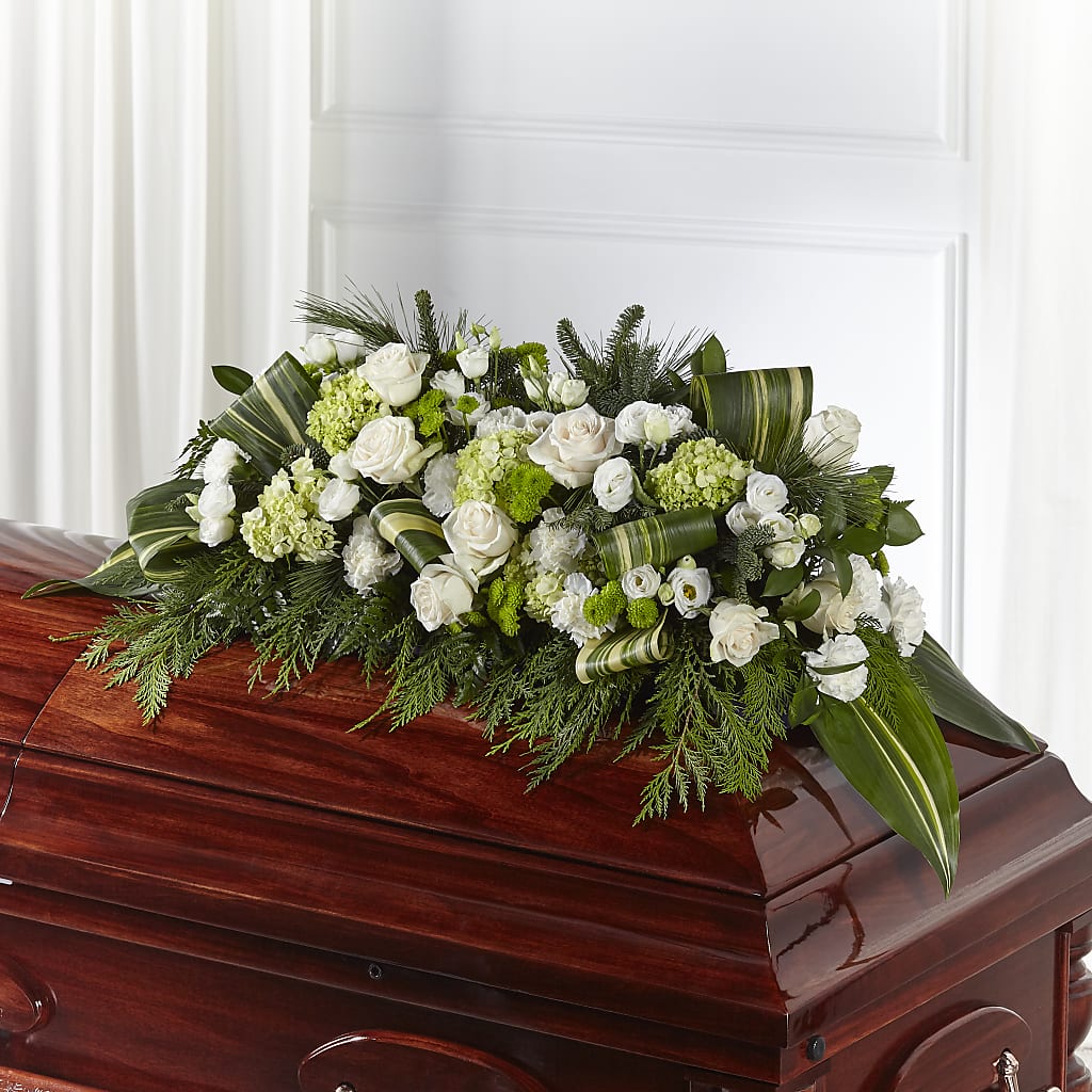 Hopeful Gesture Casket Spray – SWAN FLORAL & GIFT SHOP INC, Erlanger KY