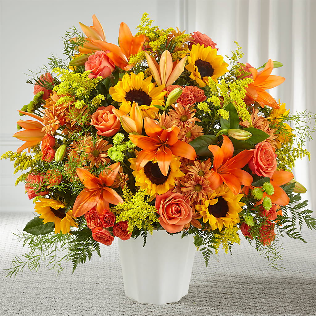 Harvest Thoughts Floor Basket – SWAN FLORAL & GIFT SHOP INC, Erlanger KY