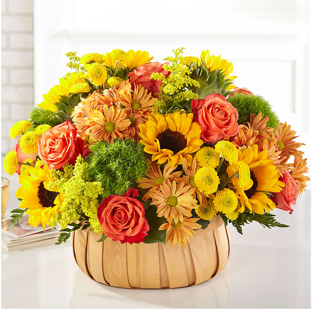 Harvest Sunflower Basket – SWAN FLORAL & GIFT SHOP INC, Erlanger KY