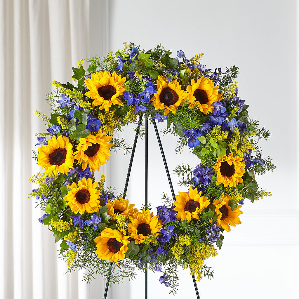 Bright Rays Wreath – SWAN FLORAL & GIFT SHOP INC, Erlanger KY