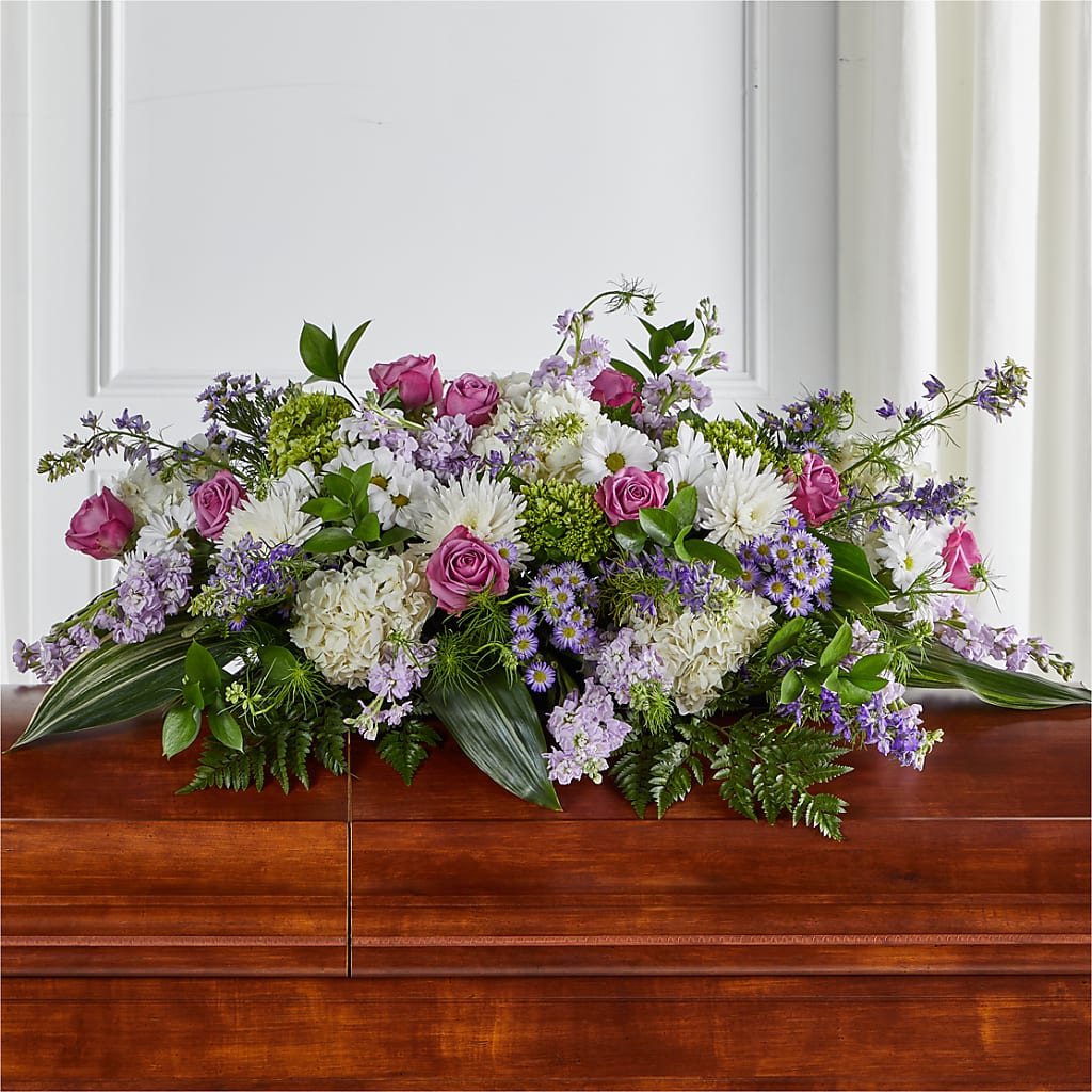 Meadows of Serenity Casket Spray – SWAN FLORAL & GIFT SHOP INC, Erlanger KY