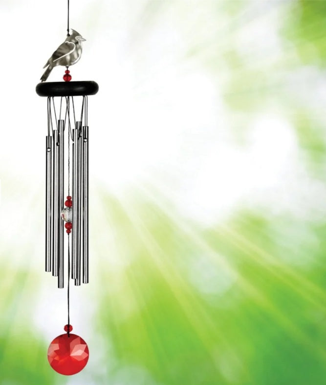 Crystal Cardinal Chime – Woodstock Chime – SWAN FLORAL & GIFT SHOP INC, Erlanger KY
