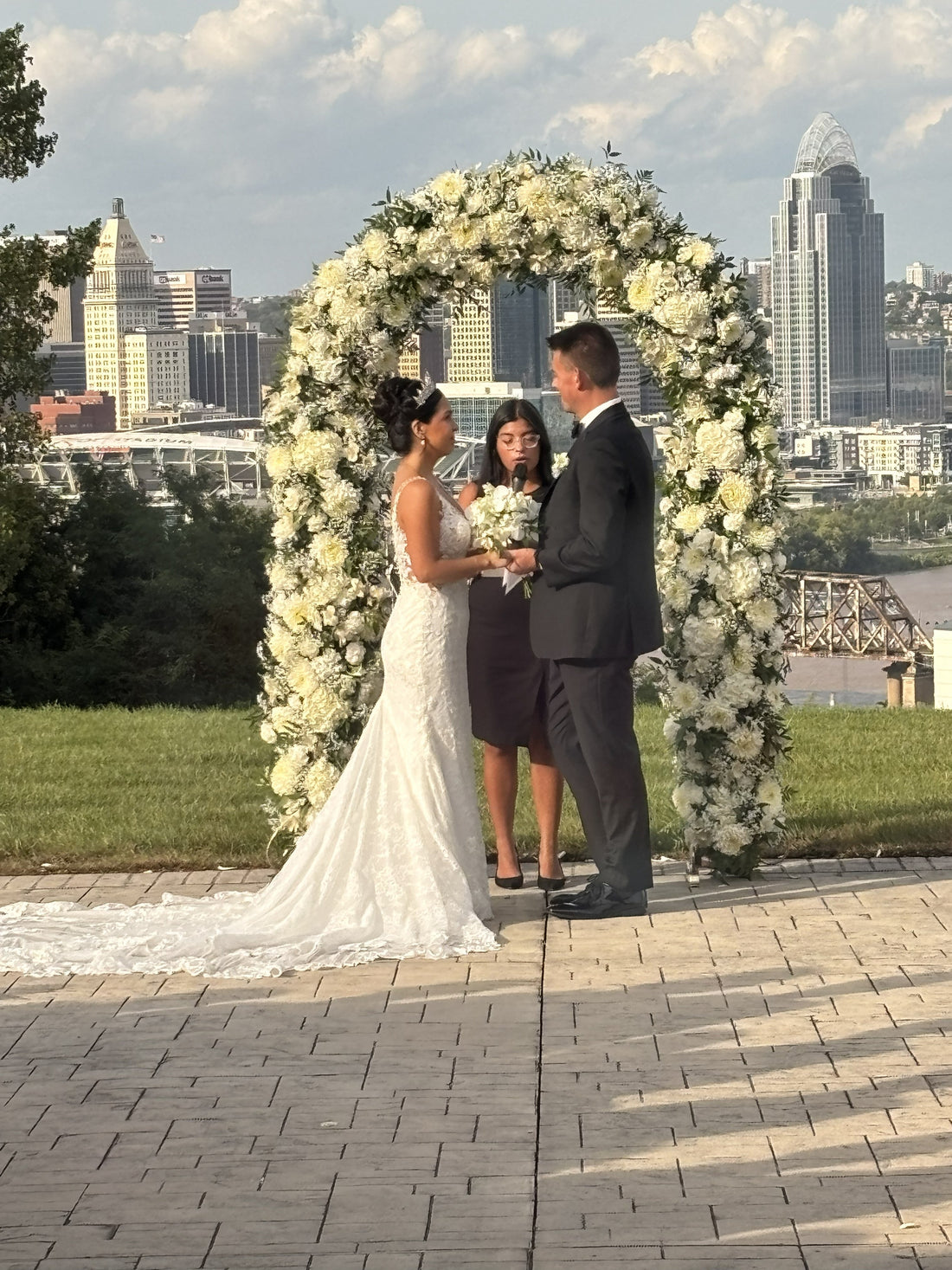 A Classic White Wedding at Drees Pavilion in Devou Park