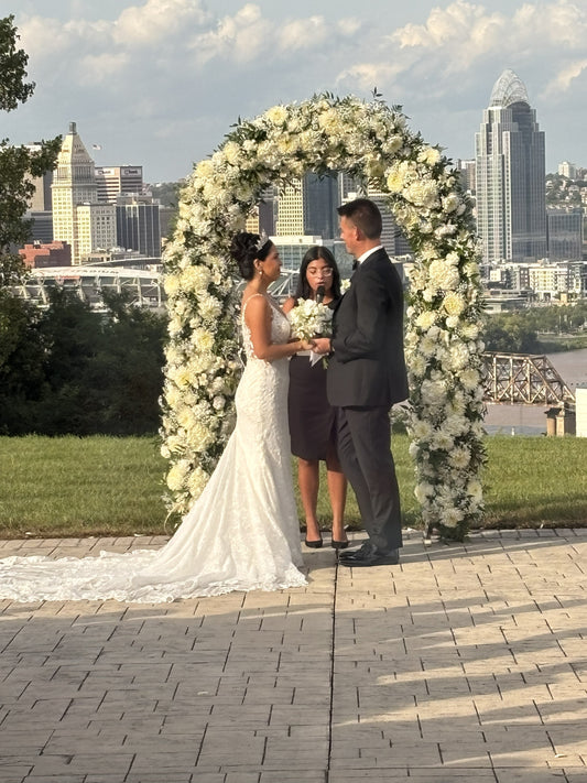 A Classic White Wedding at Drees Pavilion in Devou Park