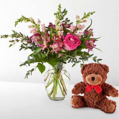 Happily Ever After Bouquet & Bear Set – SWAN FLORAL & GIFT SHOP INC, Erlanger KY