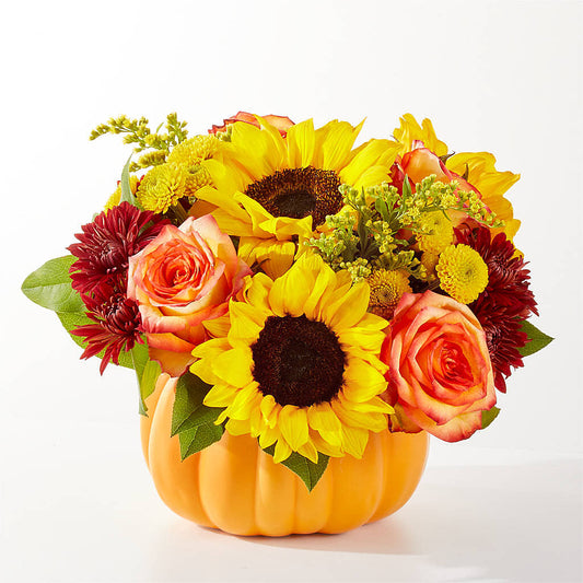Golden Gourd Pumpkin Bouquet – SWAN FLORAL & GIFT SHOP INC, Erlanger KY