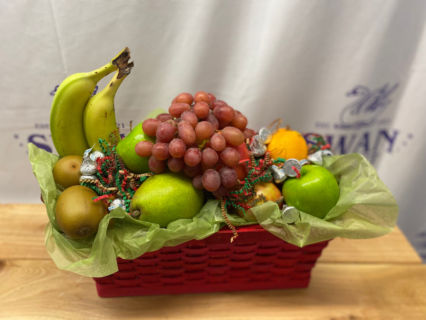 HOLIDAY FRUIT AND CHOCOLATE BASKET