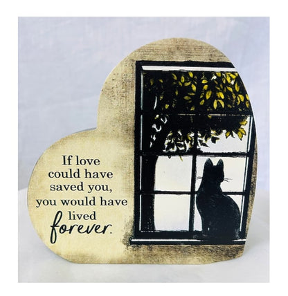 Heart Shaped Cat Plaque – SWAN FLORAL & GIFT SHOP INC, Erlanger KY