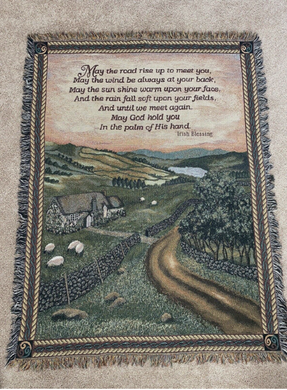 Blessing of Ireland Tapestry Afghan – SWAN FLORAL & GIFT SHOP INC, Erlanger KY