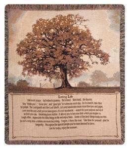 Living Life Tapestry Afghan – SWAN FLORAL & GIFT SHOP INC, Erlanger KY