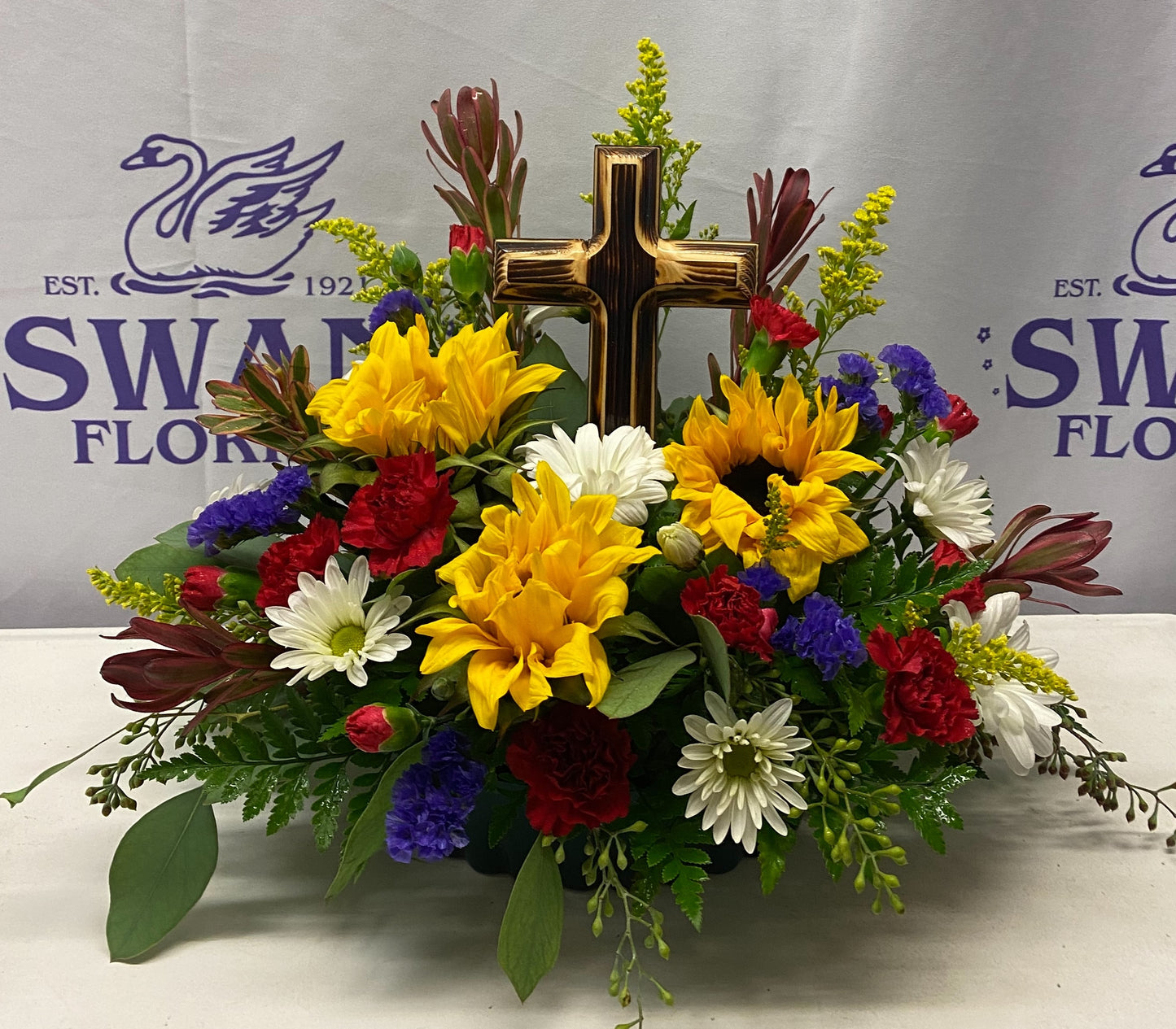 Rustic Cross Arrangement