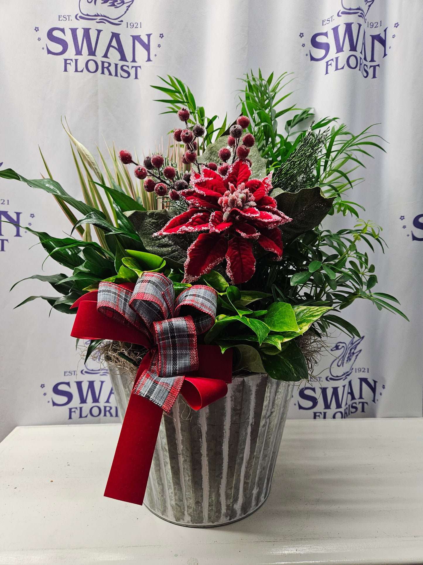 Rustic Christmas Dish Garden