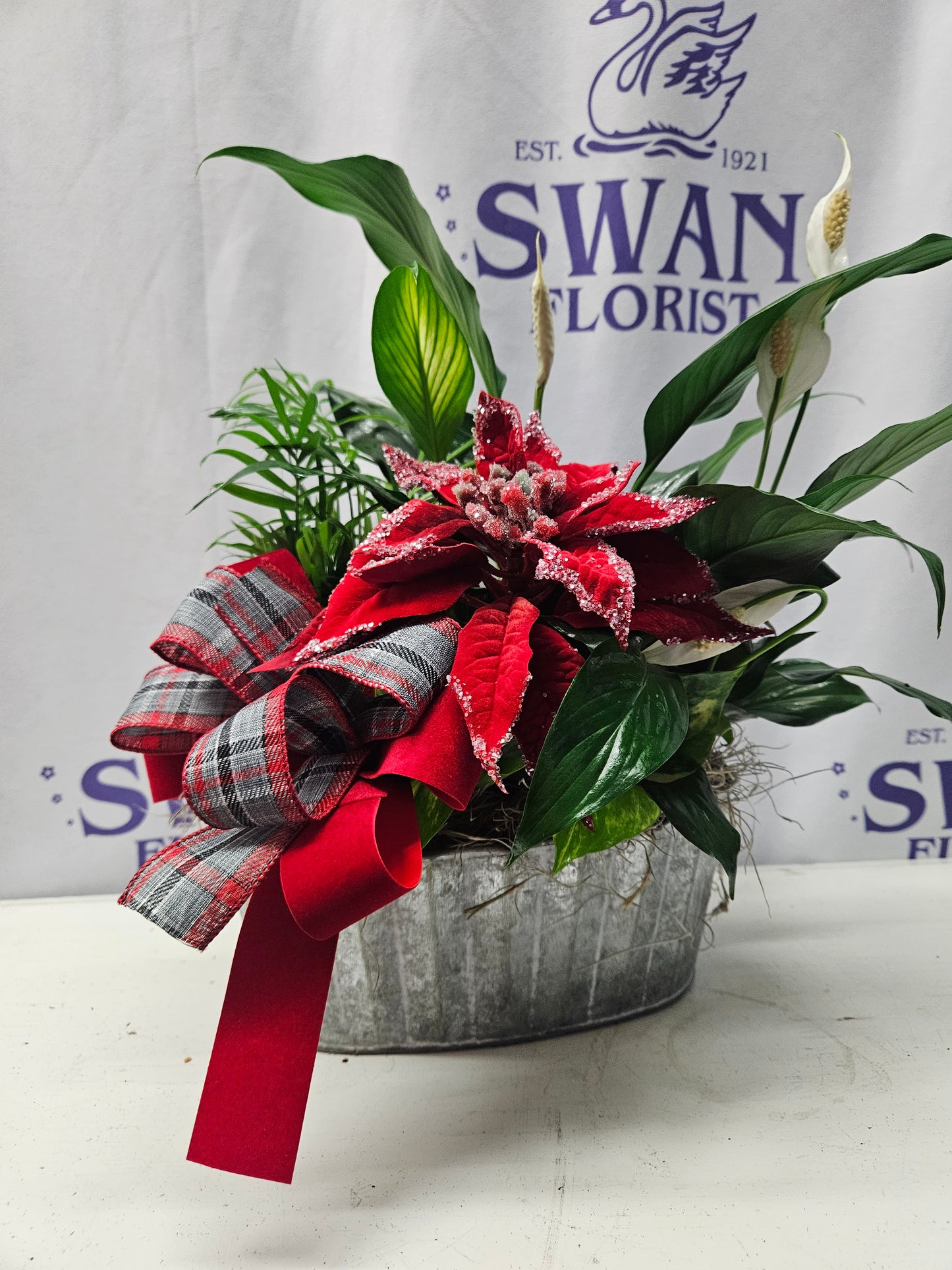 Rustic Christmas Dish Garden