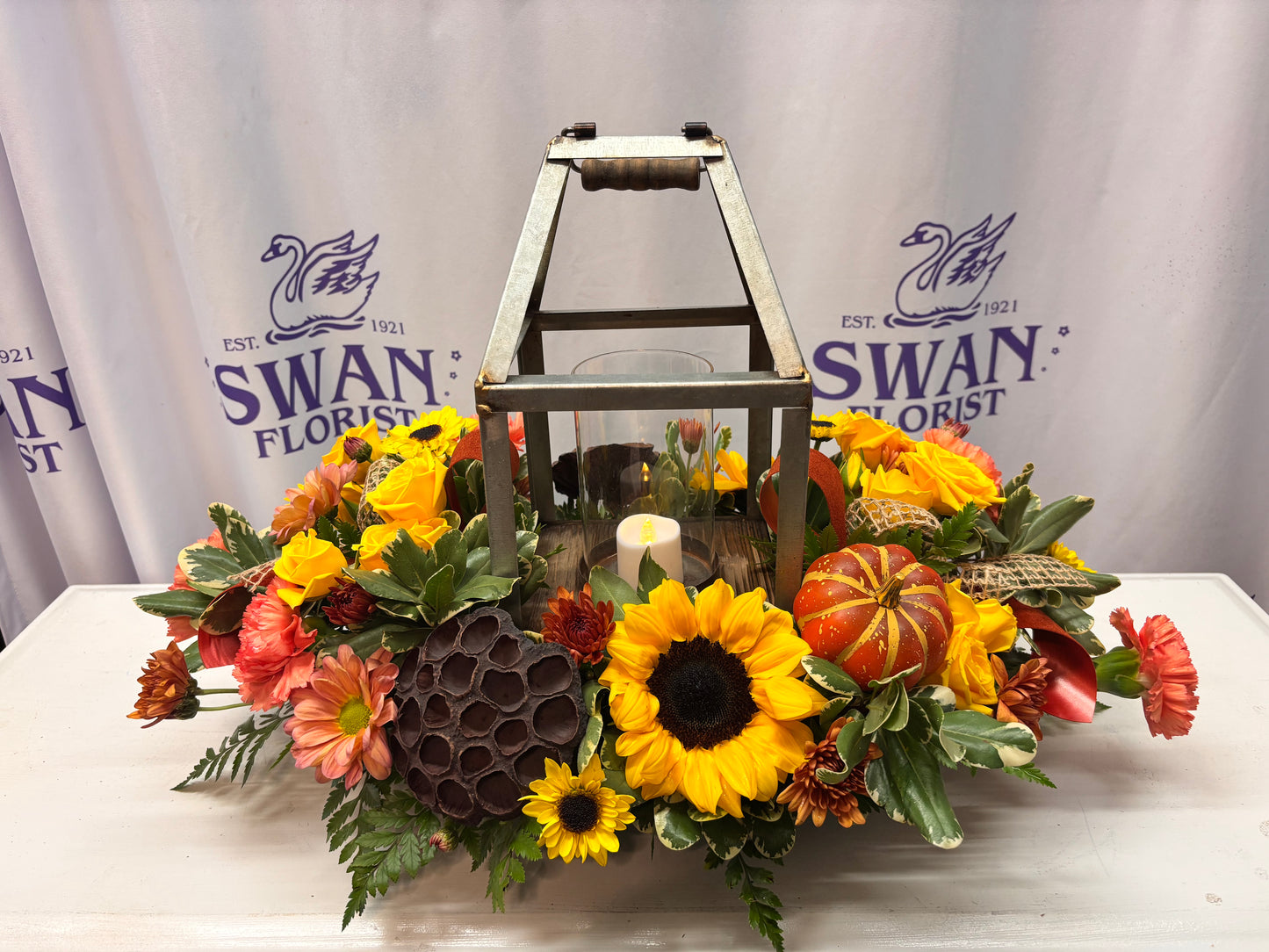 Rustic Glow Centerpiece