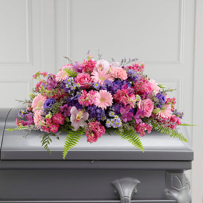 Glorious Garden Casket Spray – SWAN FLORAL & GIFT SHOP INC, Erlanger KY