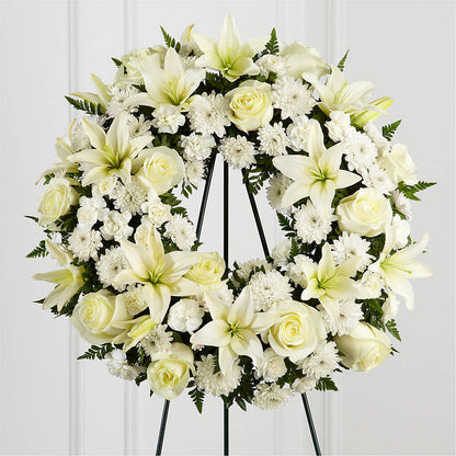 Treasured Tribute Wreath – SWAN FLORAL & GIFT SHOP INC, Erlanger KY