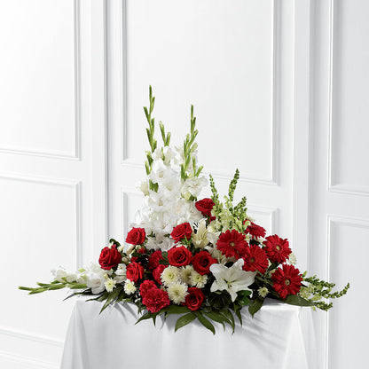 Crimson & White Arrangement – SWAN FLORAL & GIFT SHOP INC, Erlanger KY