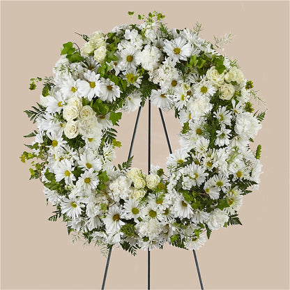 Faithful Wishes Wreath – SWAN FLORAL & GIFT SHOP INC, Erlanger KY