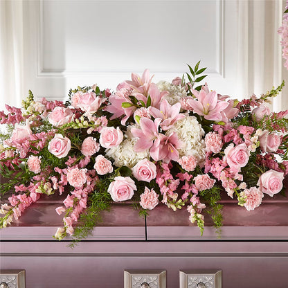 Life & Remembrance Casket Spray – SWAN FLORAL & GIFT SHOP INC, Erlanger KY