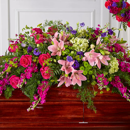 Radiant Tribute Casket Spray – SWAN FLORAL & GIFT SHOP INC, Erlanger KY
