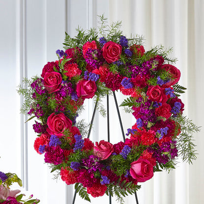 Calming Colors Wreath – SWAN FLORAL & GIFT SHOP INC, Erlanger KY