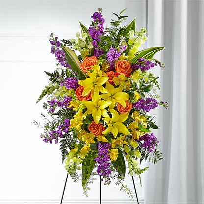Thoughtful Prayers Standing Spray – SWAN FLORAL & GIFT SHOP INC, Erlanger KY