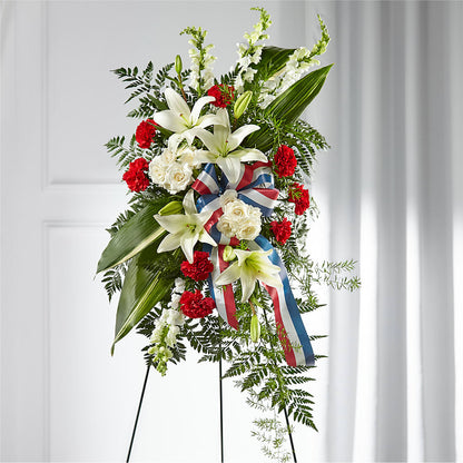 Stars of Life Standing Spray – SWAN FLORAL & GIFT SHOP INC, Erlanger KY