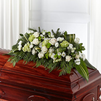 Hopeful Gesture Casket Spray – SWAN FLORAL & GIFT SHOP INC, Erlanger KY